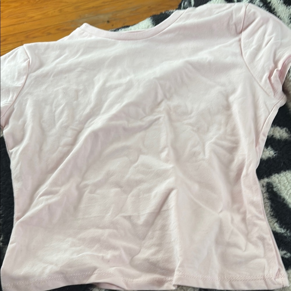 Marshalls Light Pink Crop Top